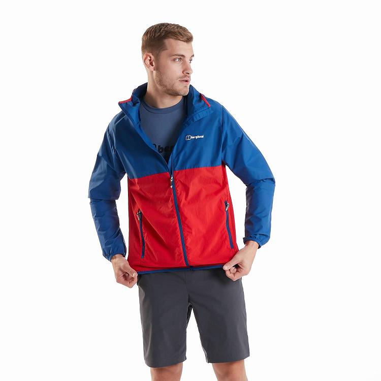 Pánska Vetrovka Berghaus Corbeck Modre Červené Slovensko 9428GTODP